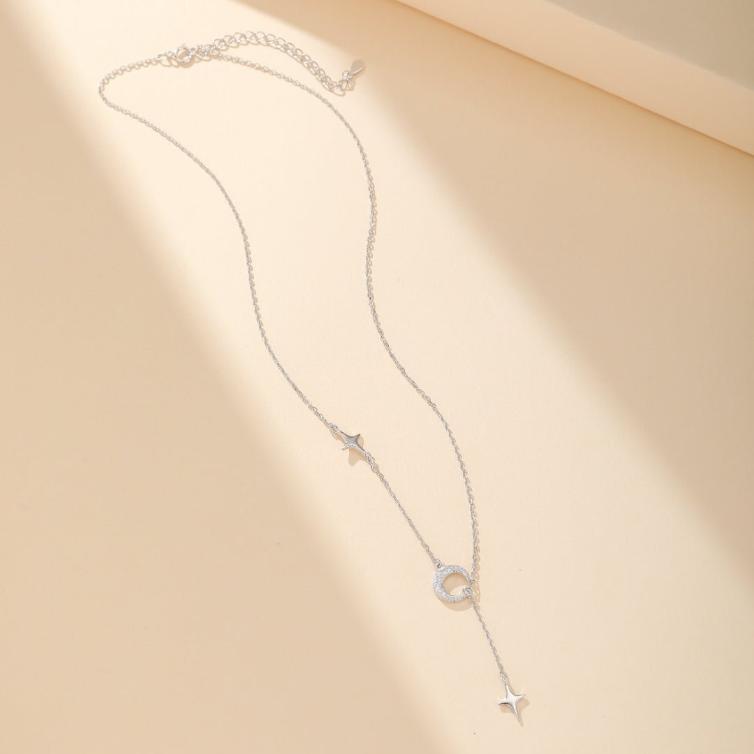 Collier Lune et Étoile en Argent 925 – Bijou Céleste - Biloria