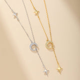Collier Lune et Étoile en Argent 925 – Bijou Céleste - Biloria