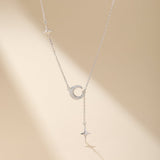 Collier Lune et Étoile en Argent 925 – Bijou Céleste - Biloria