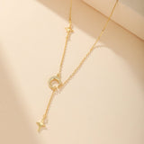 Collier Lune et Étoile en Argent 925 – Bijou Céleste - Biloria
