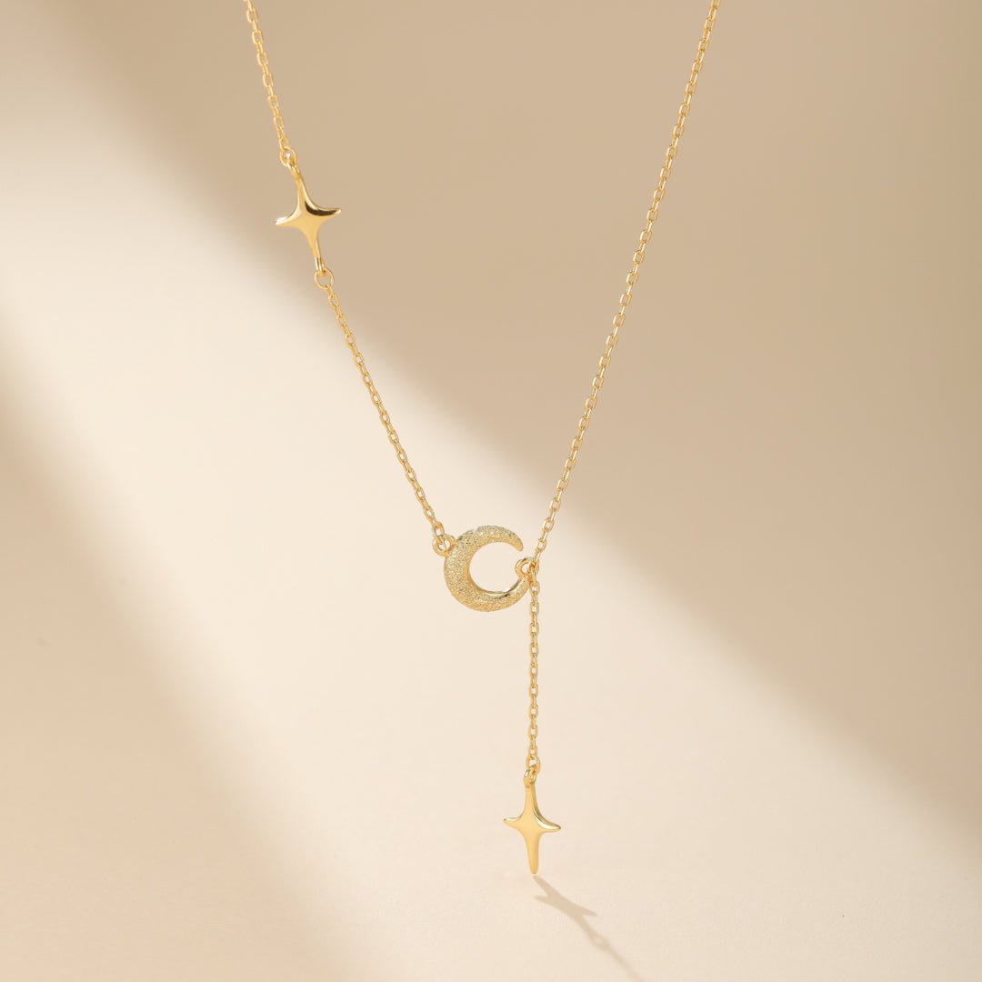 Collier Lune et Étoile en Argent 925 – Bijou Céleste - Biloria