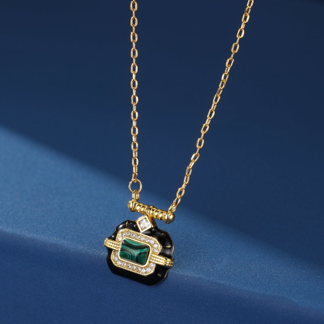 Collier Malachite Onyx Confiance et Protection - Biloria