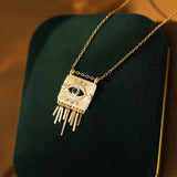 Collier Mauvais Œil Argent Plaqué Or Protection Spirituelle - Biloria