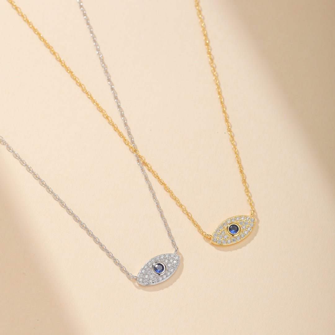 Collier Mauvais Œil Protecteur – Argent 925 ou Plaqué Or - Biloria