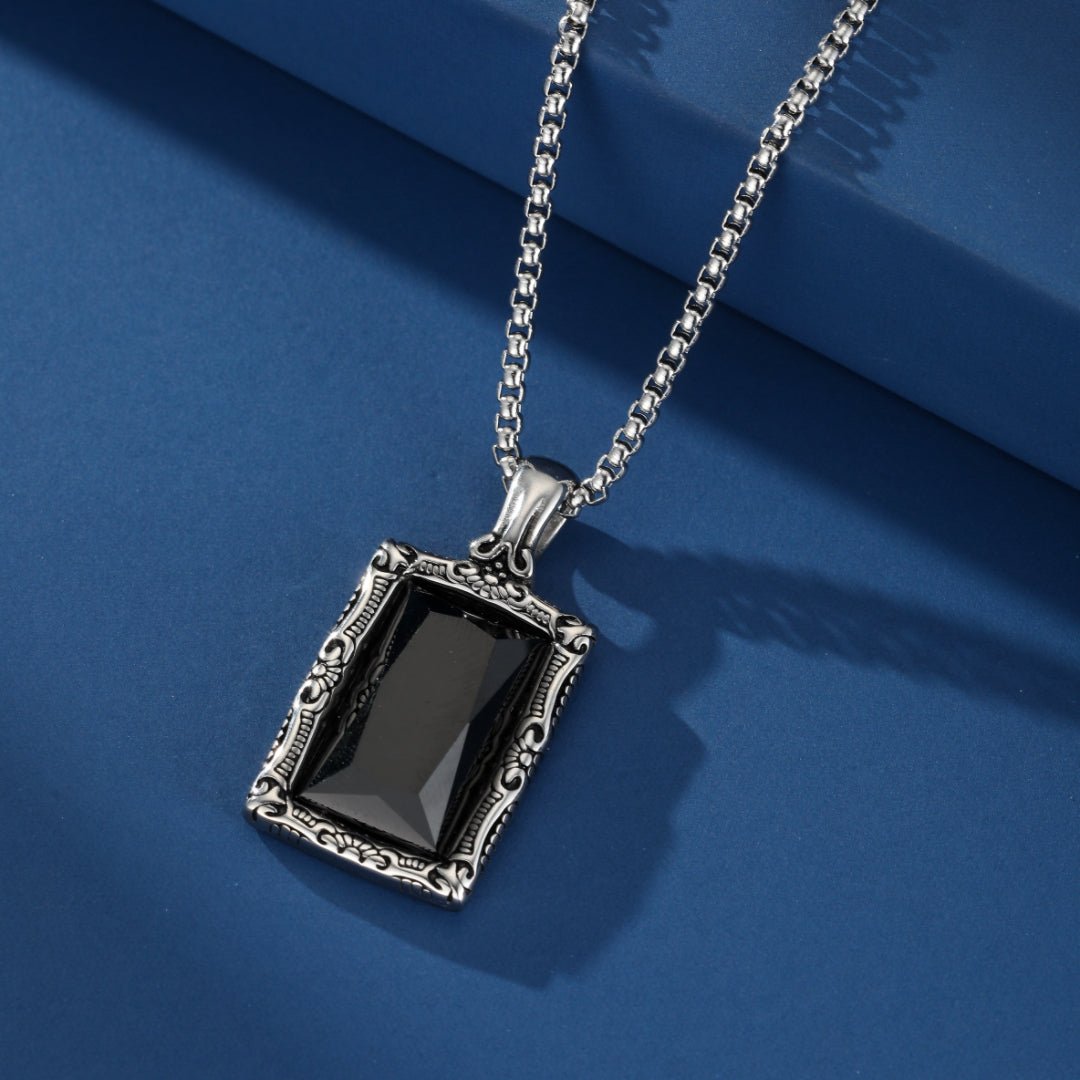 Collier Obsidienne Homme - Bouclier Énergétique - Biloria