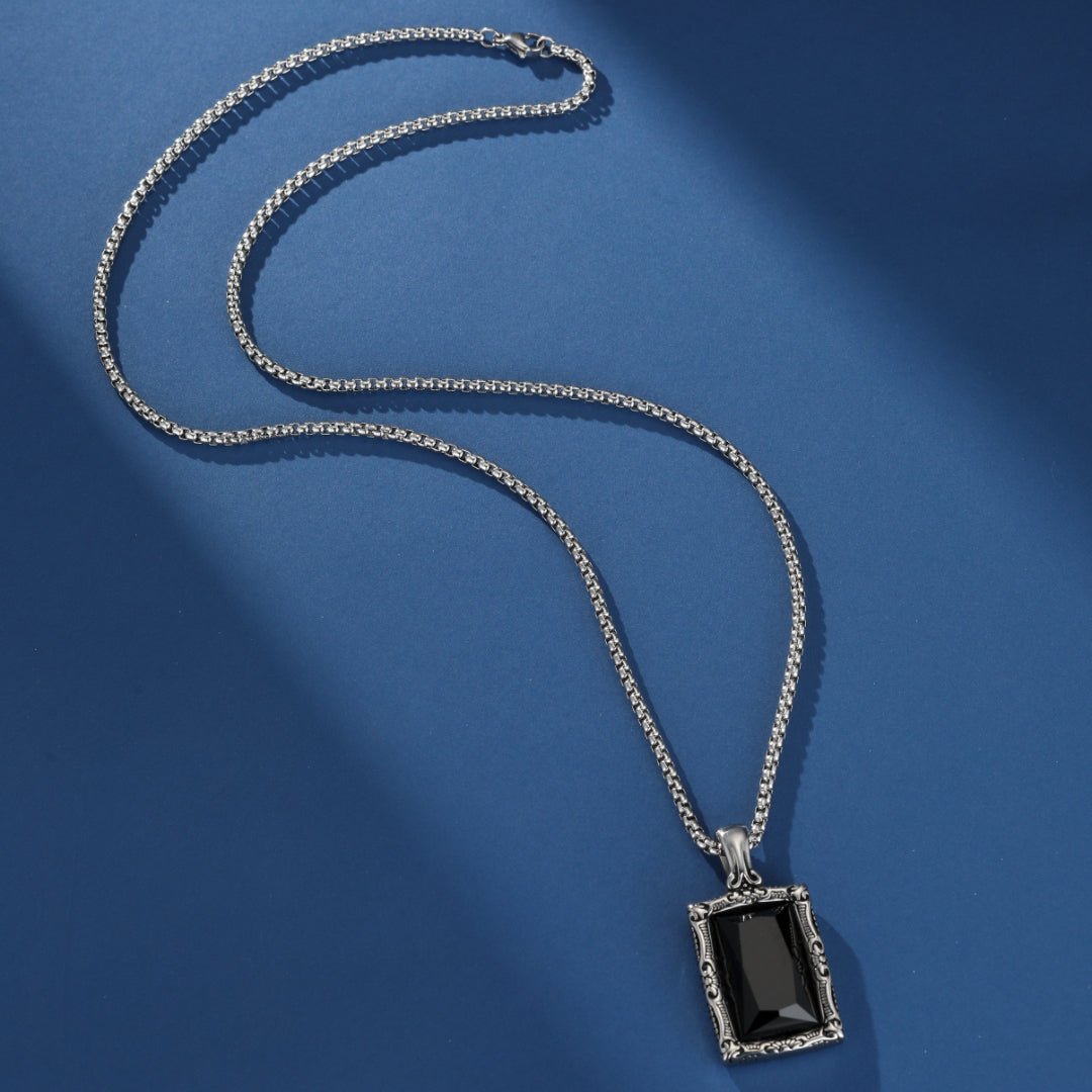 Collier Obsidienne Homme - Bouclier Énergétique - Biloria