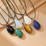 Collier Obsidienne Noire Goutte pour Ancrage et Protection - Biloria