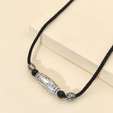 Collier Obsidienne Œil Céleste en Argent – Protection Élégante - Biloria