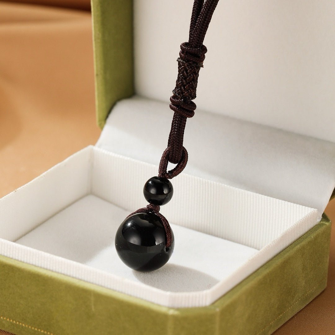 Collier Obsidienne Sphère - Protection Énergétique - Biloria