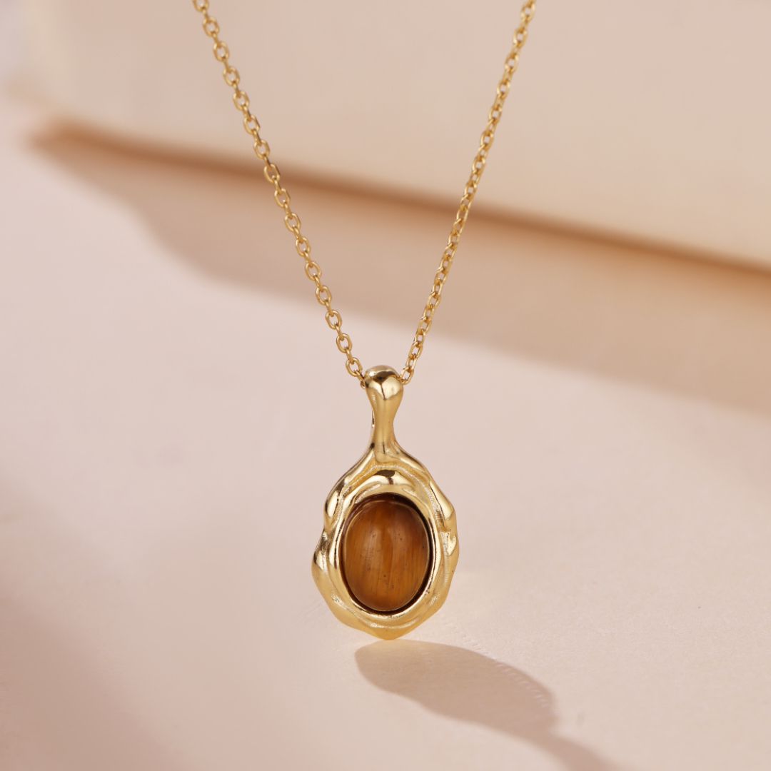 Collier Œil de Tigre : l'Amulette Solaire qui Protège et Équilibre - Biloria