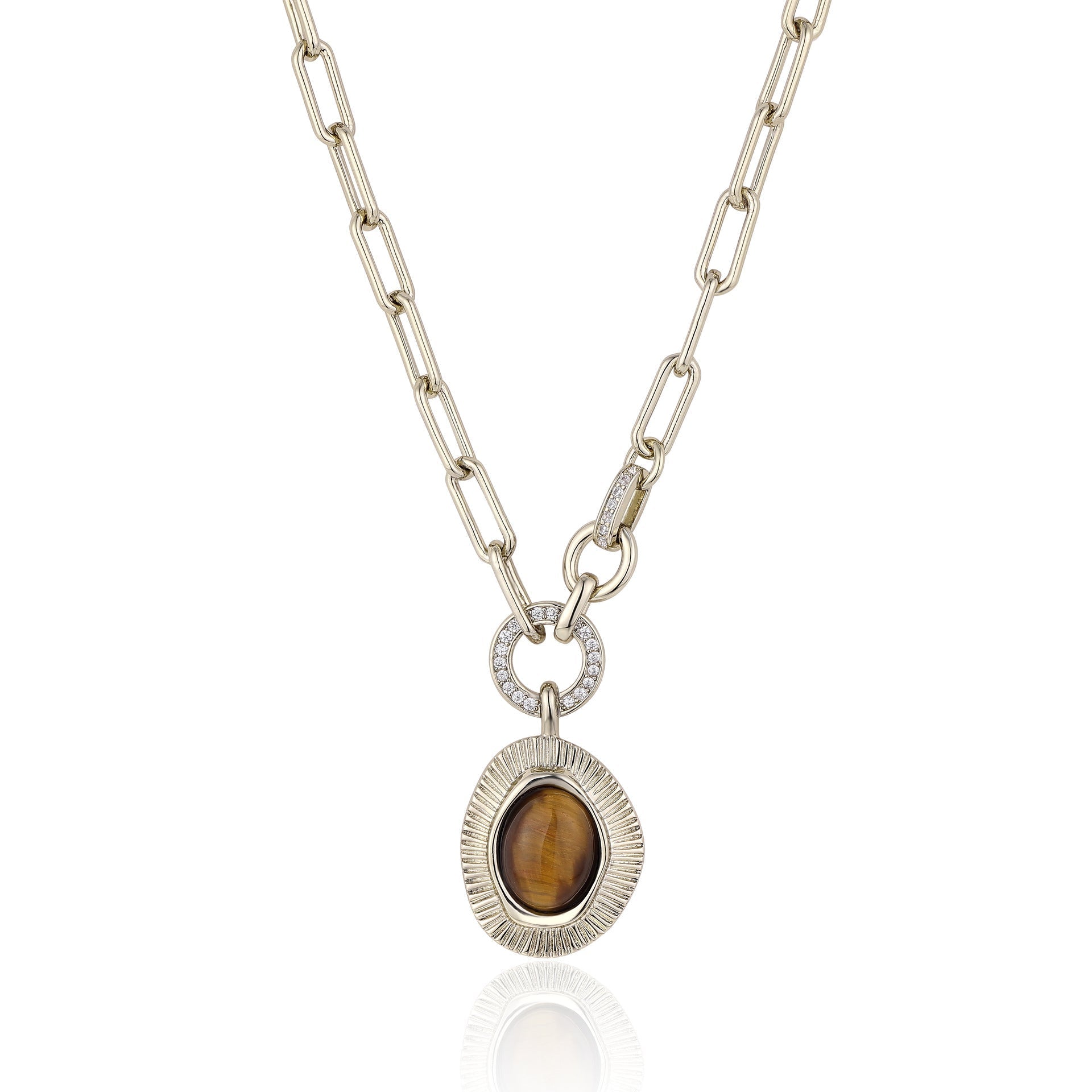 Collier Œil de Tigre Protecteur – Bijou Spirituel - Biloria