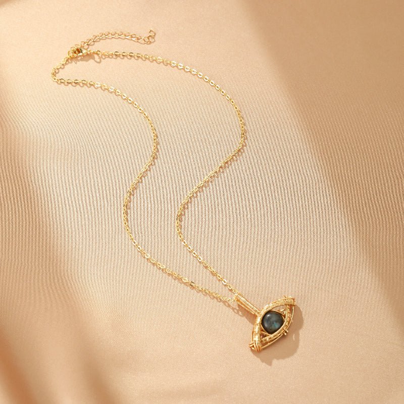 Collier Œil Mystique en Labradorite – Bijou Protecteur - Biloria