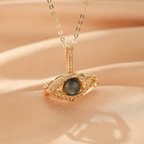Collier Œil Mystique en Labradorite – Bijou Protecteur - Biloria