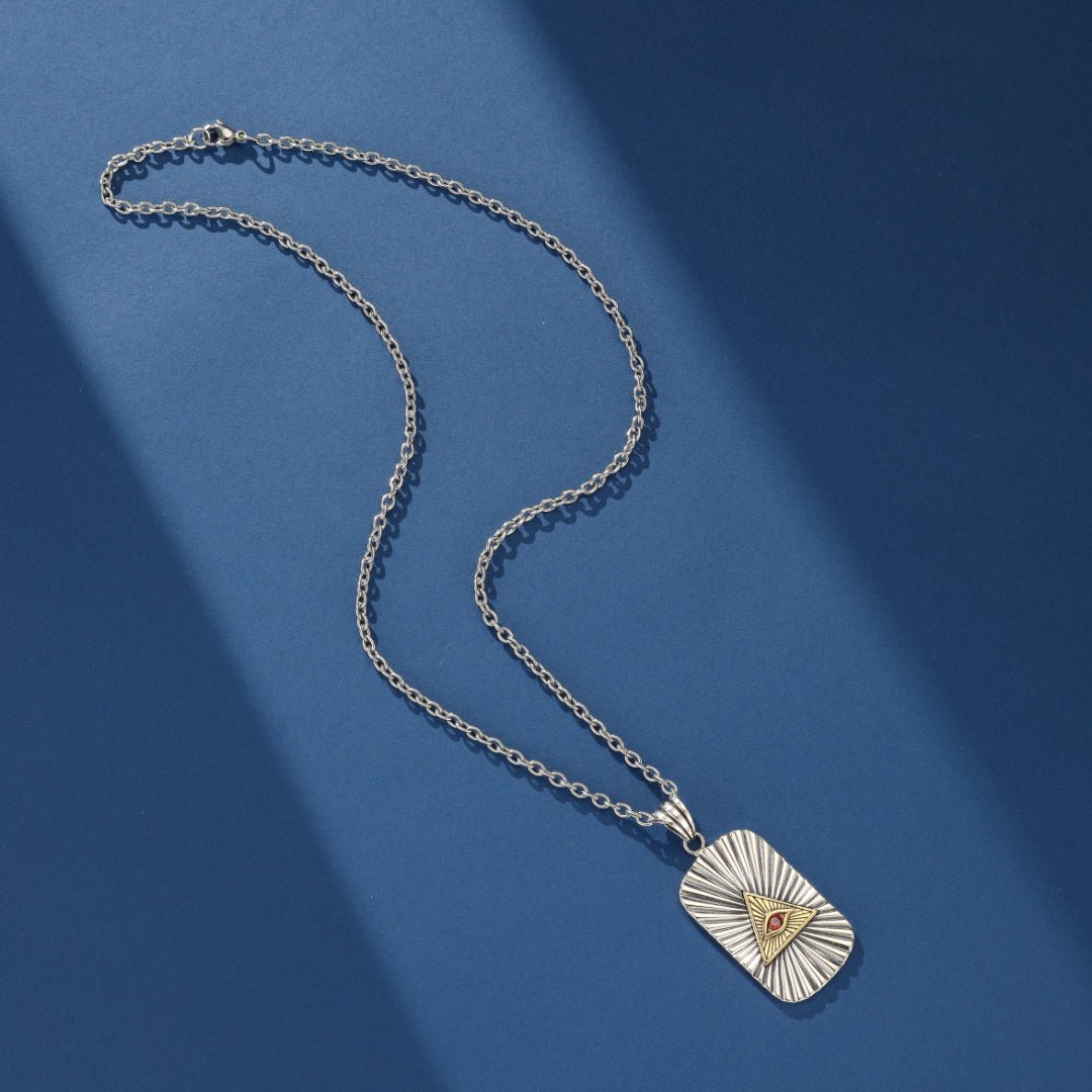Collier Œil Oudjat Argent 925 Protection Spirituelle - Biloria