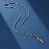 Collier Œil Oudjat et Plume - Argent 925, Protection Spirituelle - Biloria