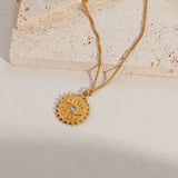 Collier Œil Protecteur Soleil - Bijou Doré - Biloria