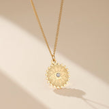 Collier Œil Protecteur Soleil - Bijou Doré - Biloria