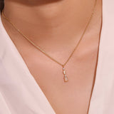 Collier Opale et Argent Plaqué Or pour la Sérénité - Biloria