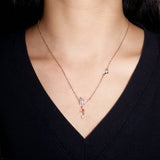 Collier Papillon Lunaire Pierre de Lune Argent - Biloria