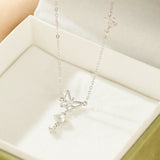 Collier Papillon Lunaire Pierre de Lune Argent - Biloria