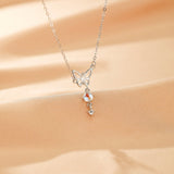 Collier Papillon Lunaire Pierre de Lune Argent - Biloria