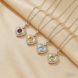 Collier pendentif améthyste argent plaqué or 18K - Biloria