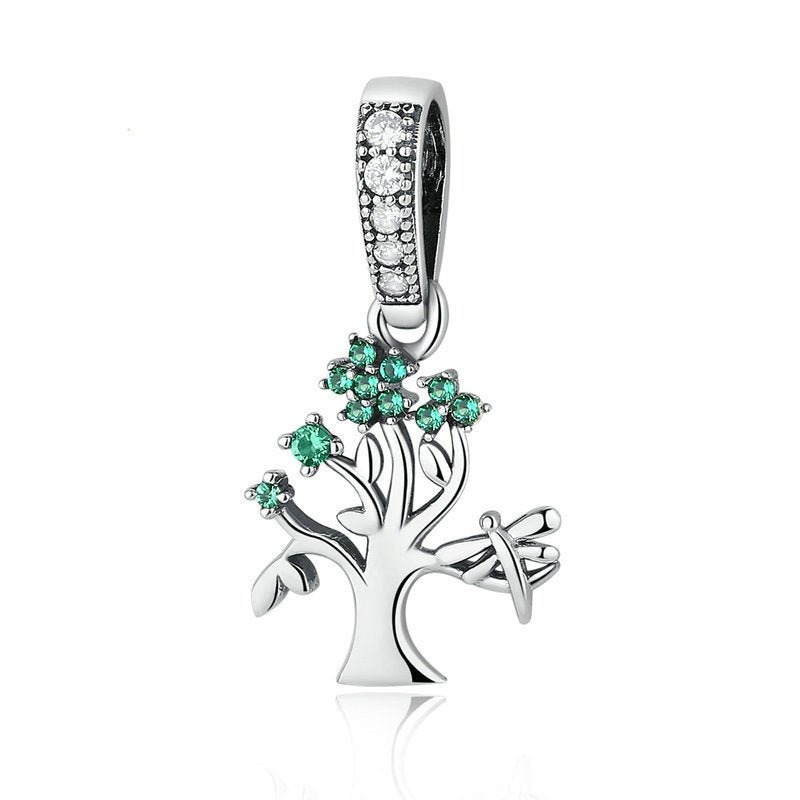 Collier Pendentif Arbre de Vie en Argent avec Zircon - Biloria