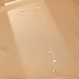 Collier Pendentif Étoile de Mer – Aigue-marine et Perle, Argent 925 - Biloria