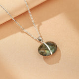 Collier pendentif Labradorite authentique en cuivre - Biloria