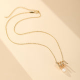 Collier Pendentif Serpent Perle Hélice des Abysses - Argent Plaqué Or - Biloria
