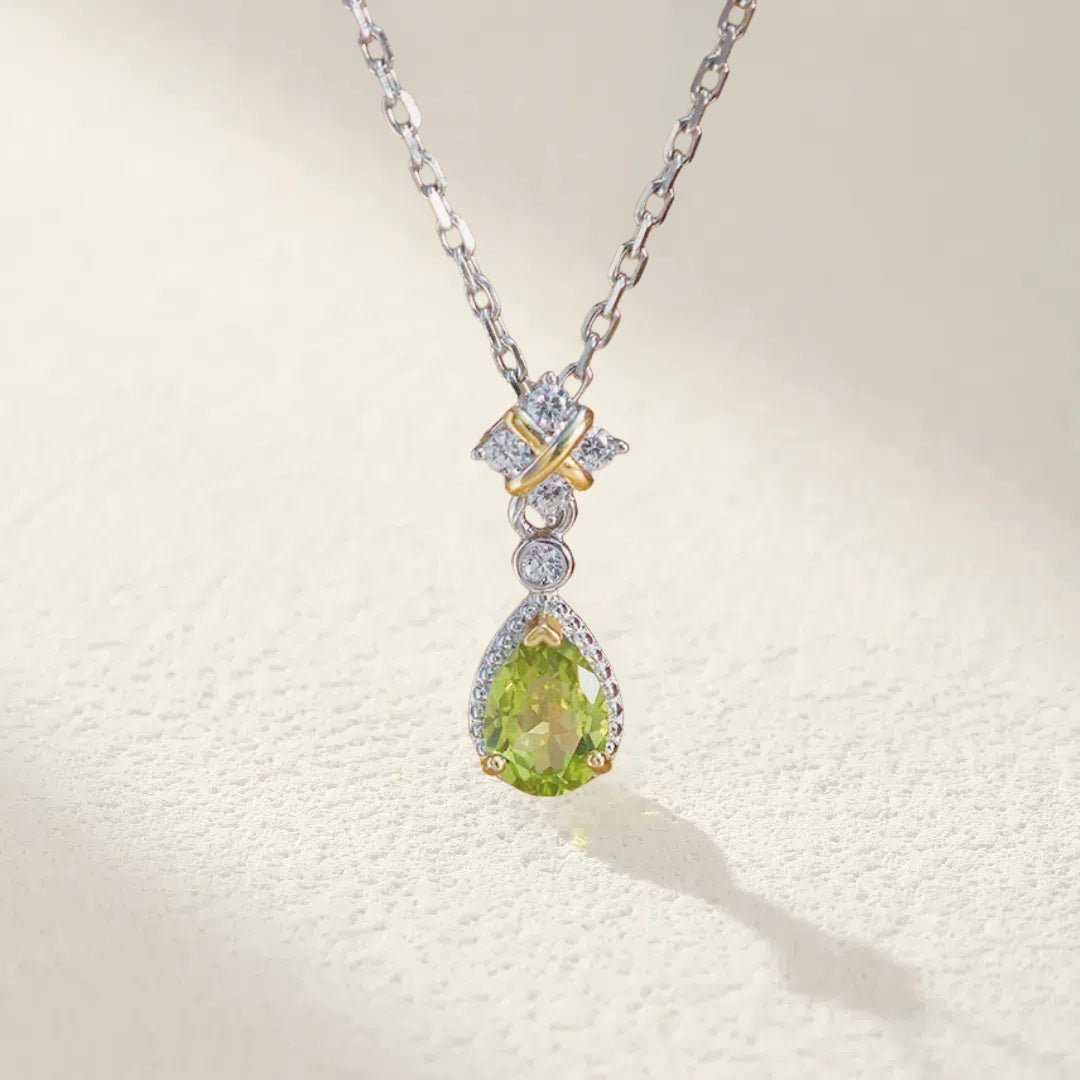Collier Péridot Argent 925 – Bijou Optimisme et Sérénité - Biloria