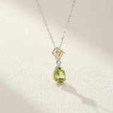 Collier Péridot Argent 925 – Bijou Optimisme et Sérénité - Biloria