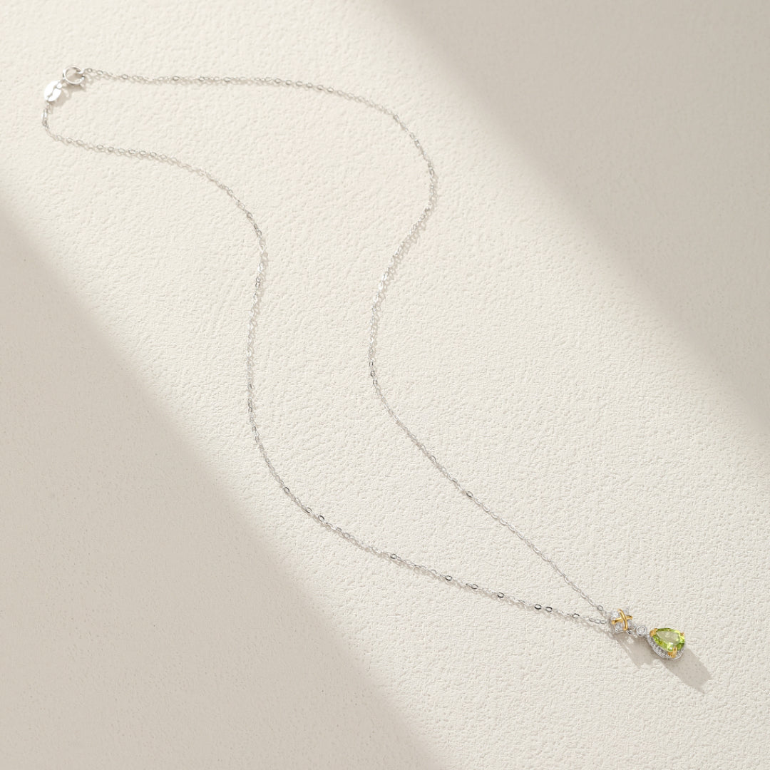 Collier Péridot Argent 925 – Bijou Optimisme et Sérénité - Biloria