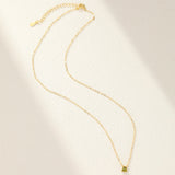 Collier Péridot Argent Plaqué Or - Idée Cadeau Lumineuse - Biloria