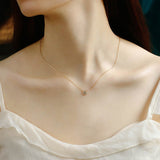 Collier Péridot et Topaze – Vœux Éternel, Argent Plaqué Or - Biloria