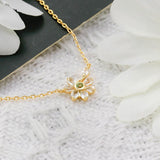 Collier Péridot et Topaze – Vœux Éternel, Argent Plaqué Or - Biloria