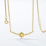 Collier Péridot Pierre de Joie Argent Plaqué Or - Biloria