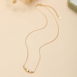 Collier Péridot Topaze Géométrique Argent Plaqué Or - Biloria