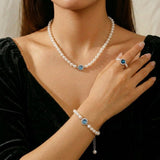 Collier Perle Aigue Marine Argent 925 – Bijou Harmonie Océanique - Biloria