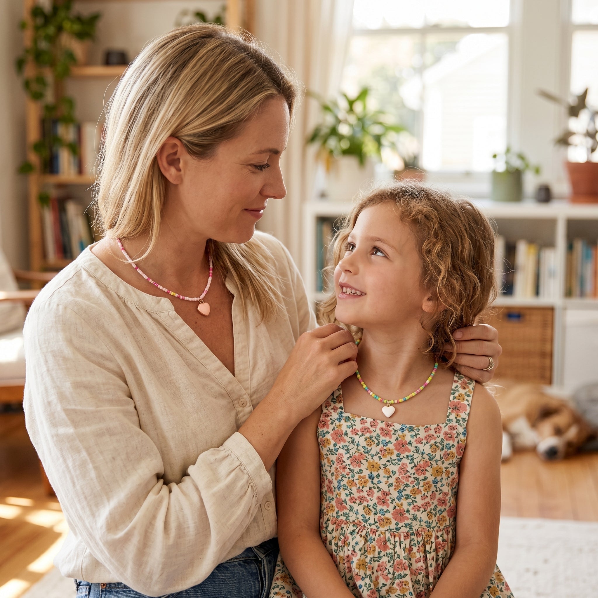 Collier Perle de Rocaille Mère Enfant Duo Tendresse - Biloria