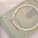 Collier Perle d'Eau Douce Aurore Argent 925 - Biloria
