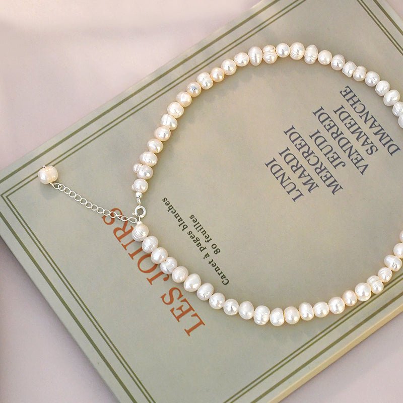 Collier Perle d'Eau Douce Aurore Argent 925 - Biloria