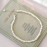 Collier Perle d'Eau Douce Aurore Argent 925 - Biloria