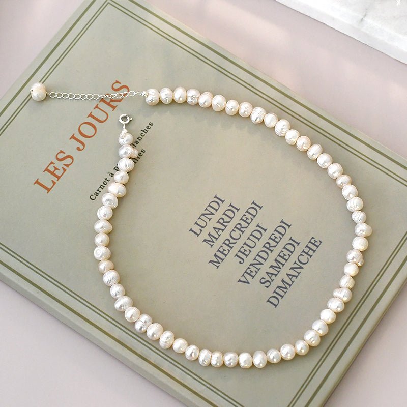 Collier Perle d'Eau Douce Aurore Argent 925 - Biloria