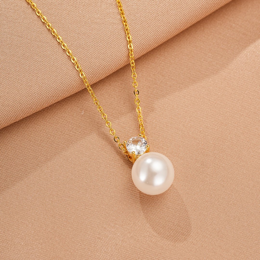 Collier Perle et Zircon – Bijou de Douceur pour un Nouveau Départ - Biloria