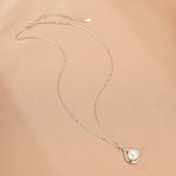 Collier Perle et Zircon Goutte Royale en Argent 925 - Biloria