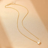 Collier Perle Tendresse Infinie Argent Plaqué Or - Biloria