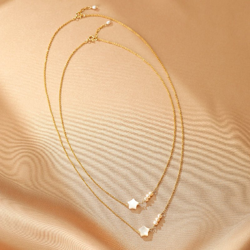 Collier Perle Tendresse Infinie Argent Plaqué Or - Biloria