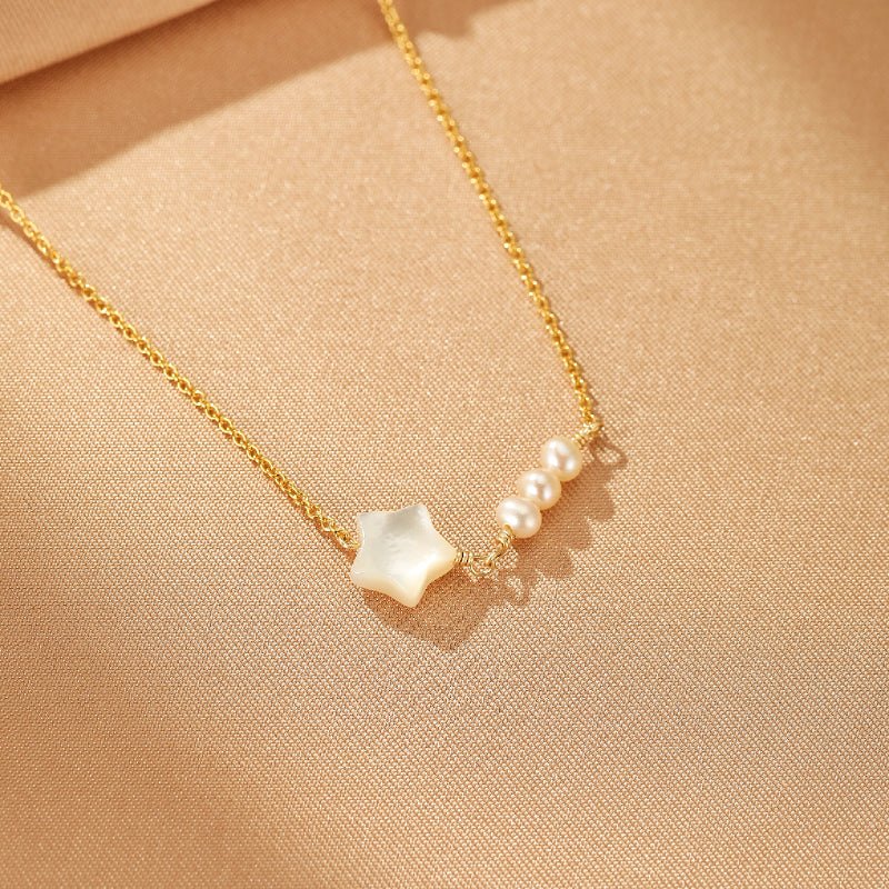 Collier Perle Tendresse Infinie Argent Plaqué Or - Biloria