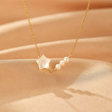Collier Perle Tendresse Infinie Argent Plaqué Or - Biloria